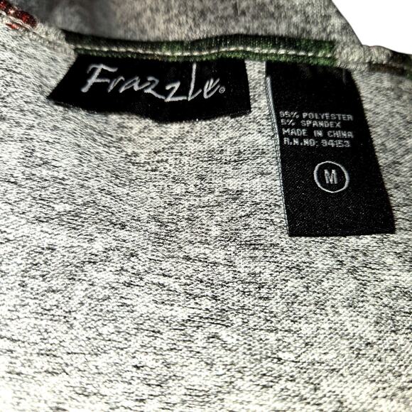 Frazzle Medium Gray Holly Women's Long Sleeve Top Shirt Misses Size 8 10 - Picture 4 of 5